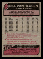 1977 Topps #497 Bill Van Heusen Ex-Mint 