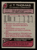 1977 Topps #501 J.T. Thomas Near Mint  ID: 503824
