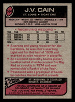 1977 Topps #504 J.V. Cain Near Mint+  ID: 503836