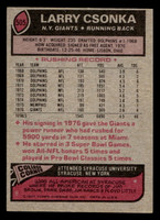 1977 Topps #505 Larry Csonka Ex-Mint  ID: 503839