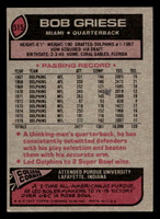 1977 Topps #515 Bob Griese Excellent+  ID: 503883