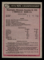 1977 Topps #527 1976 NFC Championship Ex-Mint  ID: 503933