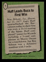 1978 Topps #1 Gary Huff HL Near Mint  ID: 503941