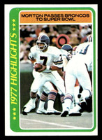 1978 Topps #2 Craig Morton HL Ex-Mint  ID: 503945