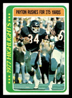 1978 Topps #3 Walter Payton HL Ex-Mint  ID: 503951