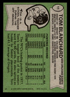 1978 Topps #11 Tom Blanchard Near Mint  ID: 503983