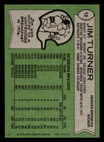 1978 Topps #12 Jim Turner Near Mint  ID: 503987