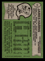1978 Topps #17 James Harris Near Mint+  ID: 504013