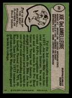 1978 Topps #20 Joe Delamielleure Ex-Mint 