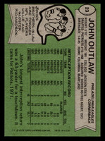 1978 Topps #23 John Outlaw Near Mint  ID: 504038