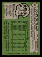 1978 Topps #23 John Outlaw Ex-Mint  ID: 504040
