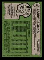 1978 Topps #25 Larry Csonka Near Mint  ID: 504048