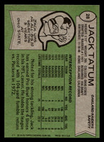 1978 Topps #28 Jack Tatum Near Mint  ID: 504060