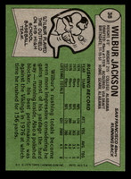 1978 Topps #38 Wilbur Jackson Near Mint  ID: 504105