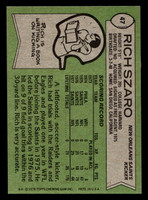 1978 Topps #47 Rich Szaro Near Mint  ID: 504145