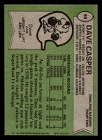 1978 Topps #50 Dave Casper Ex-Mint  ID: 504160