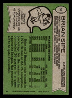 1978 Topps #53 Brian Sipe Near Mint  ID: 504173