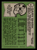 1978 Topps #54 Gary Shirk Near Mint  ID: 504177