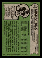 1978 Topps #56 Mike Patrick Near Mint  ID: 504186