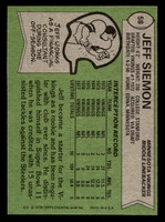1978 Topps #58 Jeff Siemon Near Mint+  ID: 504198