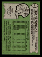 1978 Topps #68 Ted Hendricks Near Mint  ID: 504244