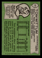 1978 Topps #77 Tom Wittum Ex-Mint  ID: 504279