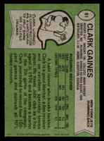 1978 Topps #81 Clark Gaines Near Mint  ID: 504293