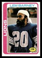 1978 Topps #82 Lem Barney Near Mint  ID: 504299