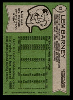 1978 Topps #82 Lem Barney Near Mint  ID: 504300