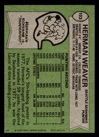 1978 Topps #103 Herman Weaver Very Good 