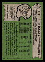 1978 Topps #124 J.T. Thomas Near Mint  ID: 504492