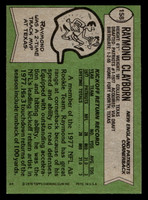 1978 Topps #158 Raymond Clayborn Near Mint RC Rookie  ID: 504634