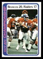 1978 Topps #167 1977 AFC Championship Near Mint  ID: 504669