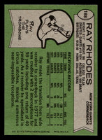 1978 Topps #188 Ray Rhodes Near Mint+  ID: 504765