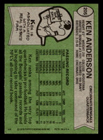 1978 Topps #205 Ken Anderson Ex-Mint  ID: 504849