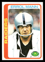 1978 Topps #210 Errol Mann Near Mint  ID: 504876