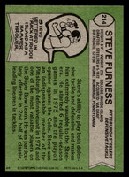 1978 Topps #214 Steve Furness Near Mint  ID: 504888