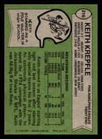 1978 Topps #216 Keith Krepfle Very Good RC Rookie 