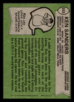 1978 Topps #222 Ken Sanders Very Good 
