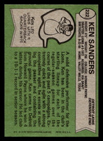 1978 Topps #222 Ken Sanders Near Mint  ID: 504925