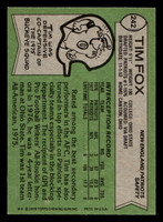 1978 Topps #242 Tim Fox Near Mint  ID: 505015
