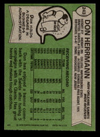 1978 Topps #243 Don Herrmann Very Good 