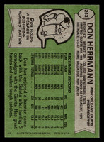 1978 Topps #243 Don Herrmann Near Mint  ID: 505022