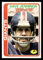 1978 Topps #248 Dave Jennings Near Mint  ID: 505045