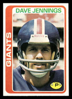 1978 Topps #248 Dave Jennings Near Mint  ID: 505046