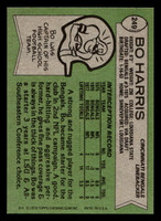 1978 Topps #249 Bo Harris Near Mint  ID: 505050