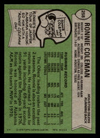 1978 Topps #258 Ronnie Coleman Near Mint+  ID: 505092