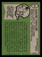 1978 Topps #261 David Taylor Near Mint  ID: 505107