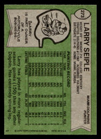 1978 Topps #273 Larry Seiple Near Mint+  ID: 505156