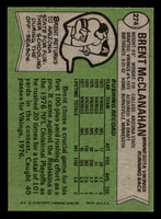 1978 Topps #274 Brent McClanahan Ex-Mint 